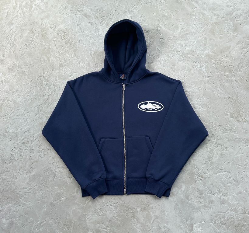 Corteiz Island puff print zip-up