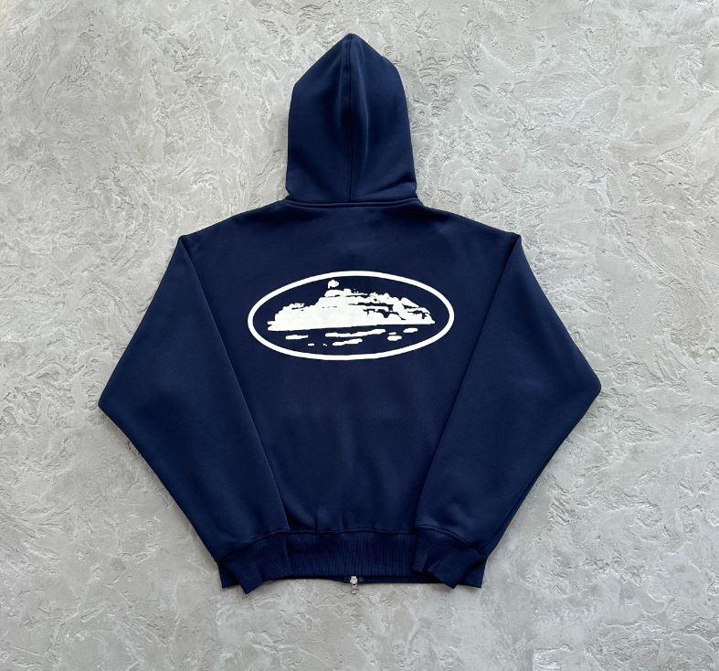 Corteiz Island puff print zip-up