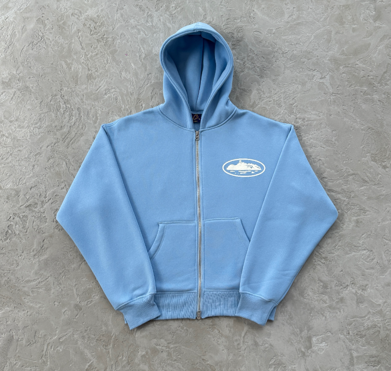 Corteiz Island puff print zip-up