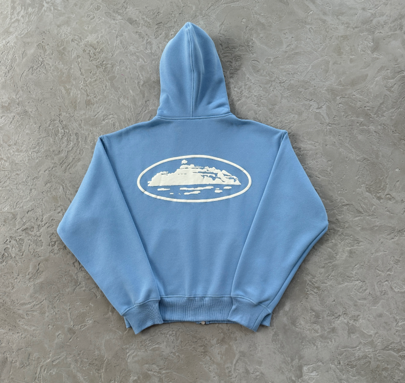 Corteiz Island puff print zip-up