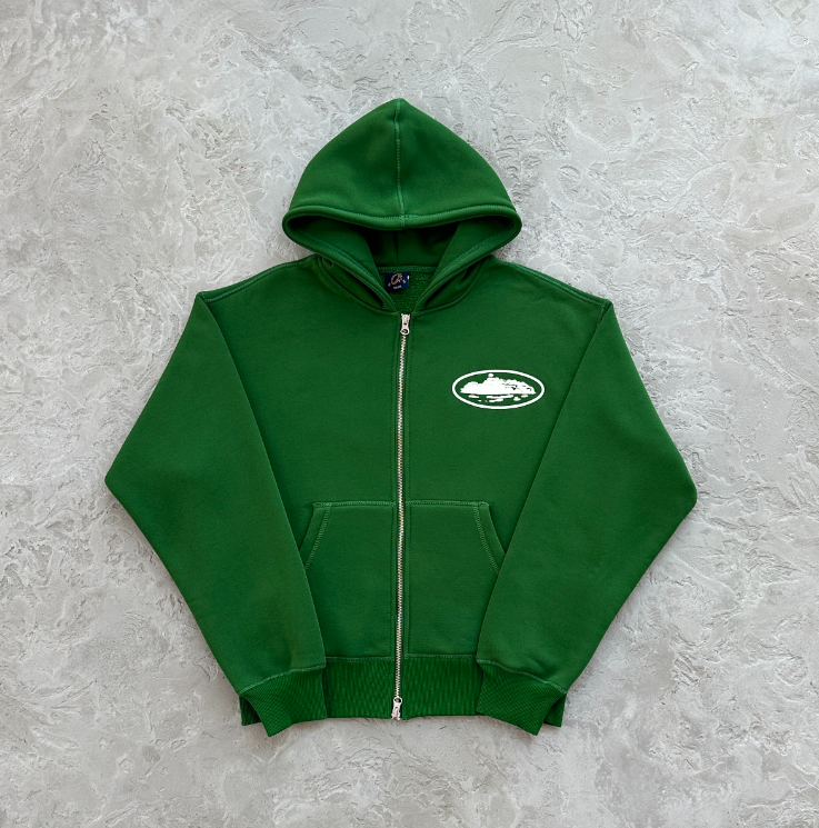 Corteiz Island puff print zip-up