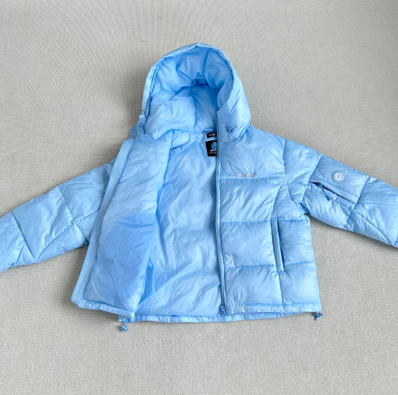 Broken Planet Baby Blue Puffer Jacket